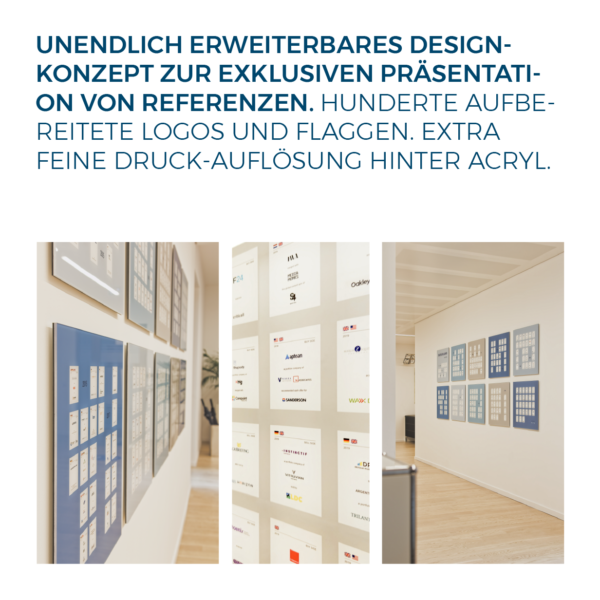 Wand-Design-Objekt - Präsentation von Referenzen - München